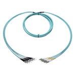 [TCM-BLCST6M3-30] Tconnect Plenum Breakout 6 Fiber LC-ST Multimode 50/125μm (OM3) 30m